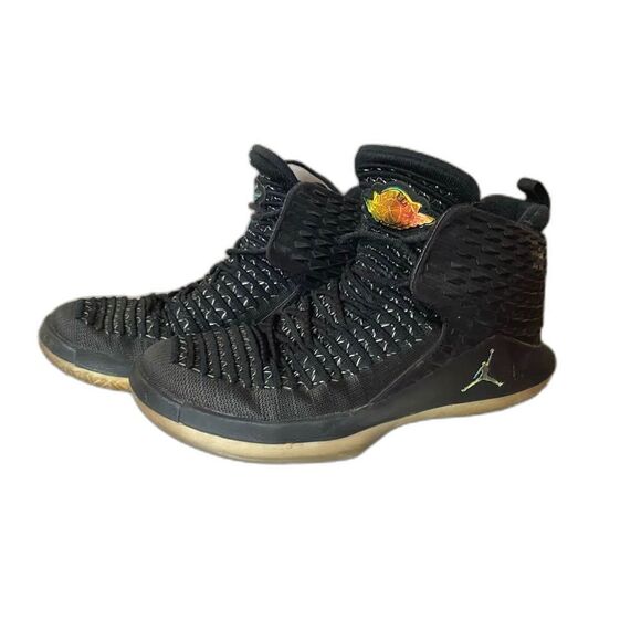 Jordan Other - NIKE Air Jordans “Black Cat” 32 XXXII Black Basketball sneakers Youth sz 6 EUC
